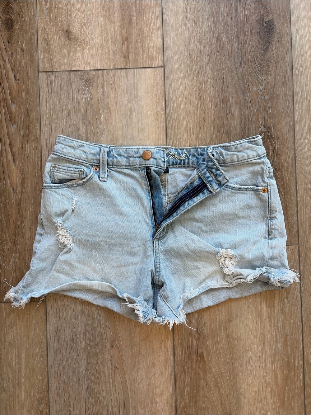 Universal Thread Light Blue Distressed Denim Cutoff Shorts